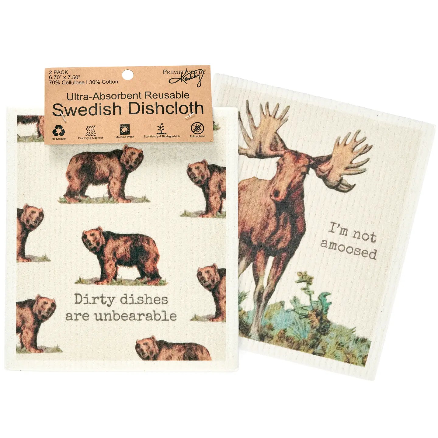 Amoosed Swedish Dishcloth Set
