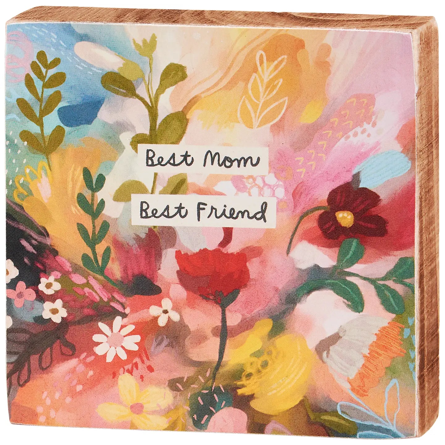 Best Mom Best Friend Block Sign