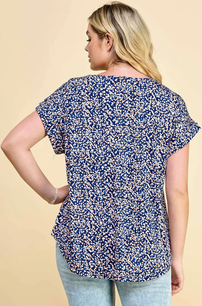 Short Sleeve Dolman Top (Curvy)