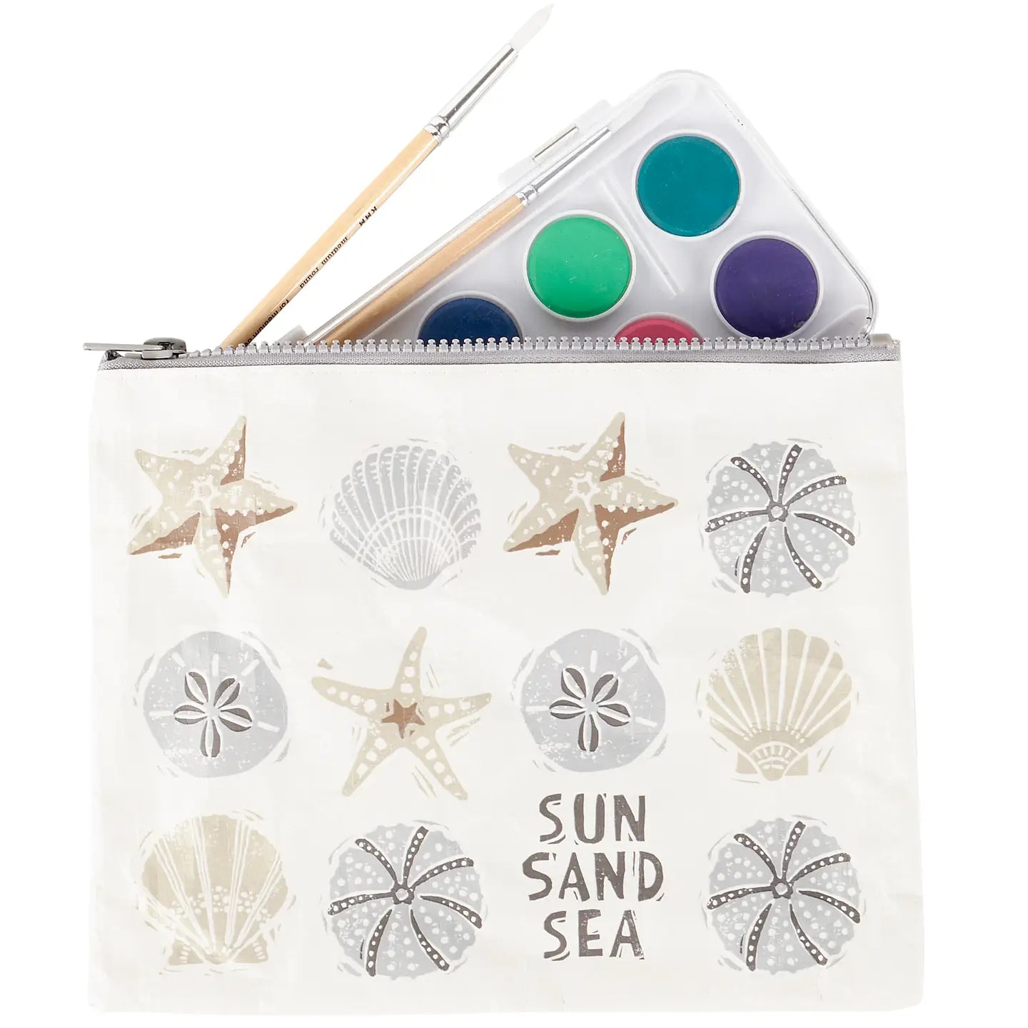 Sun Sand Sea Zipper Pouch
