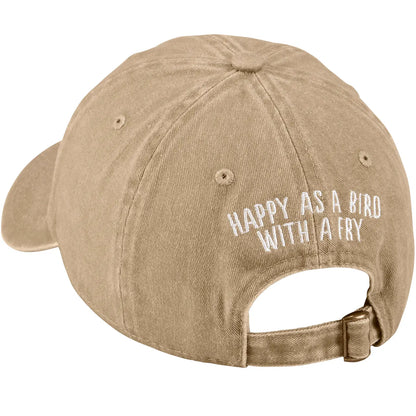Bird with A Fry Baseball Cap
