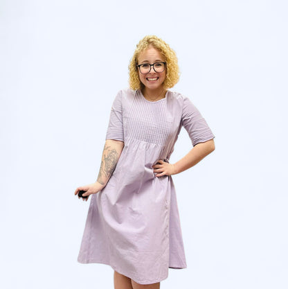 Purple Cotton Dress