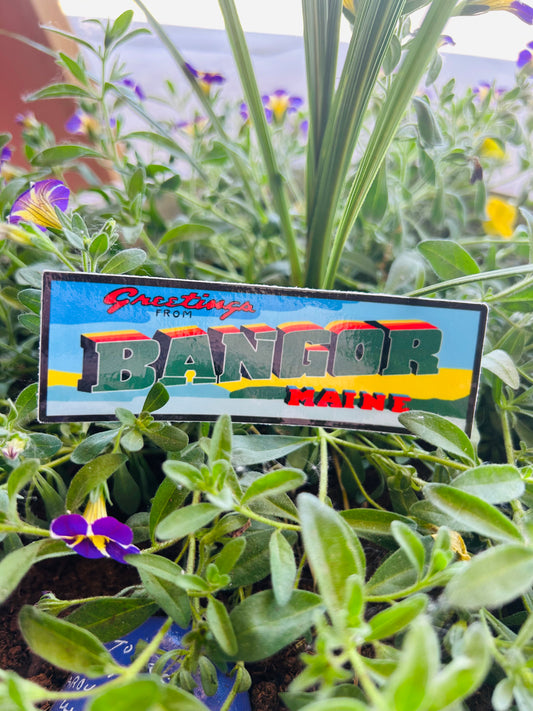 Greetings From Bangor Sticker