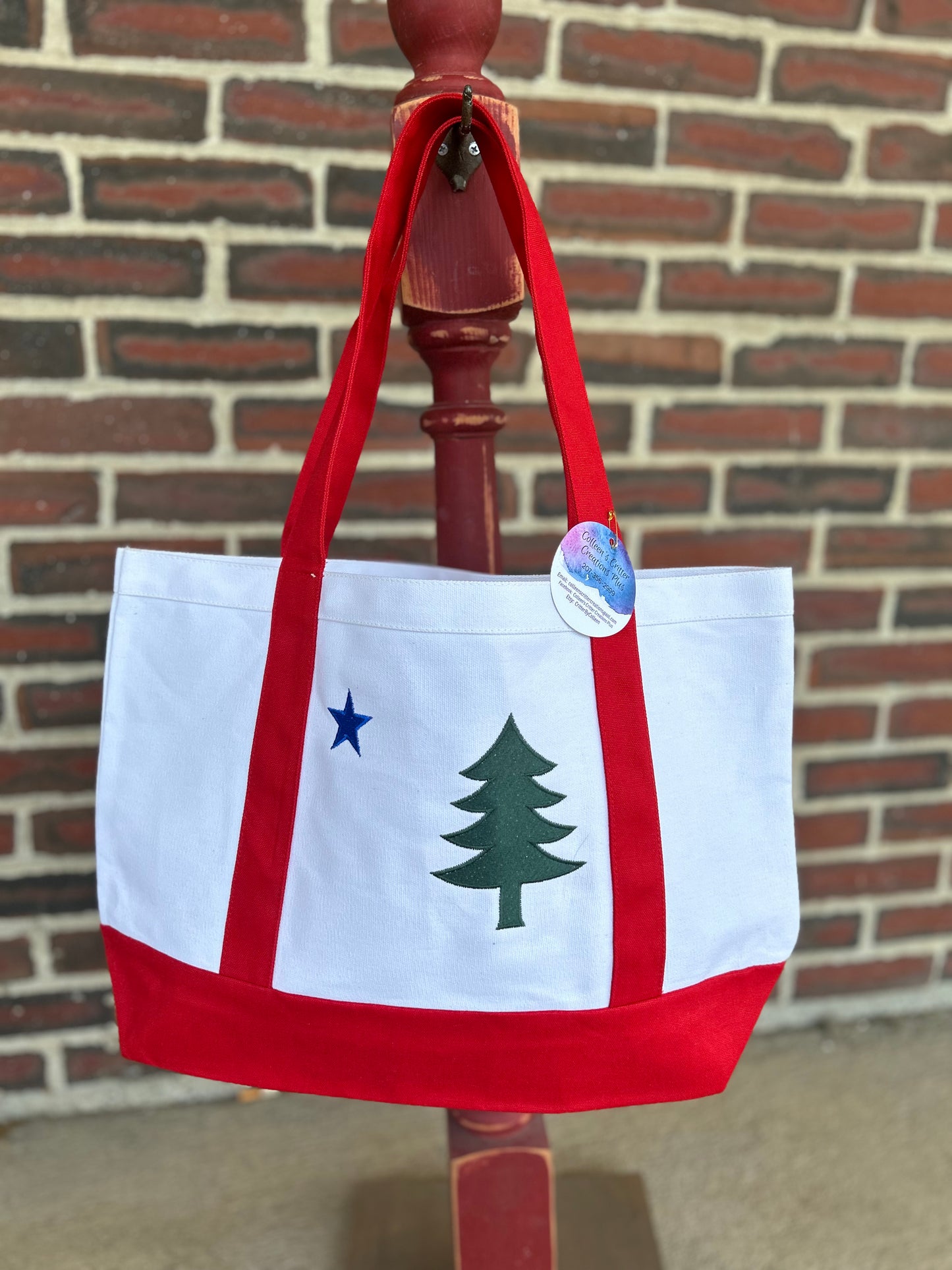 Embroidered Canvas 1901 Flag Bag