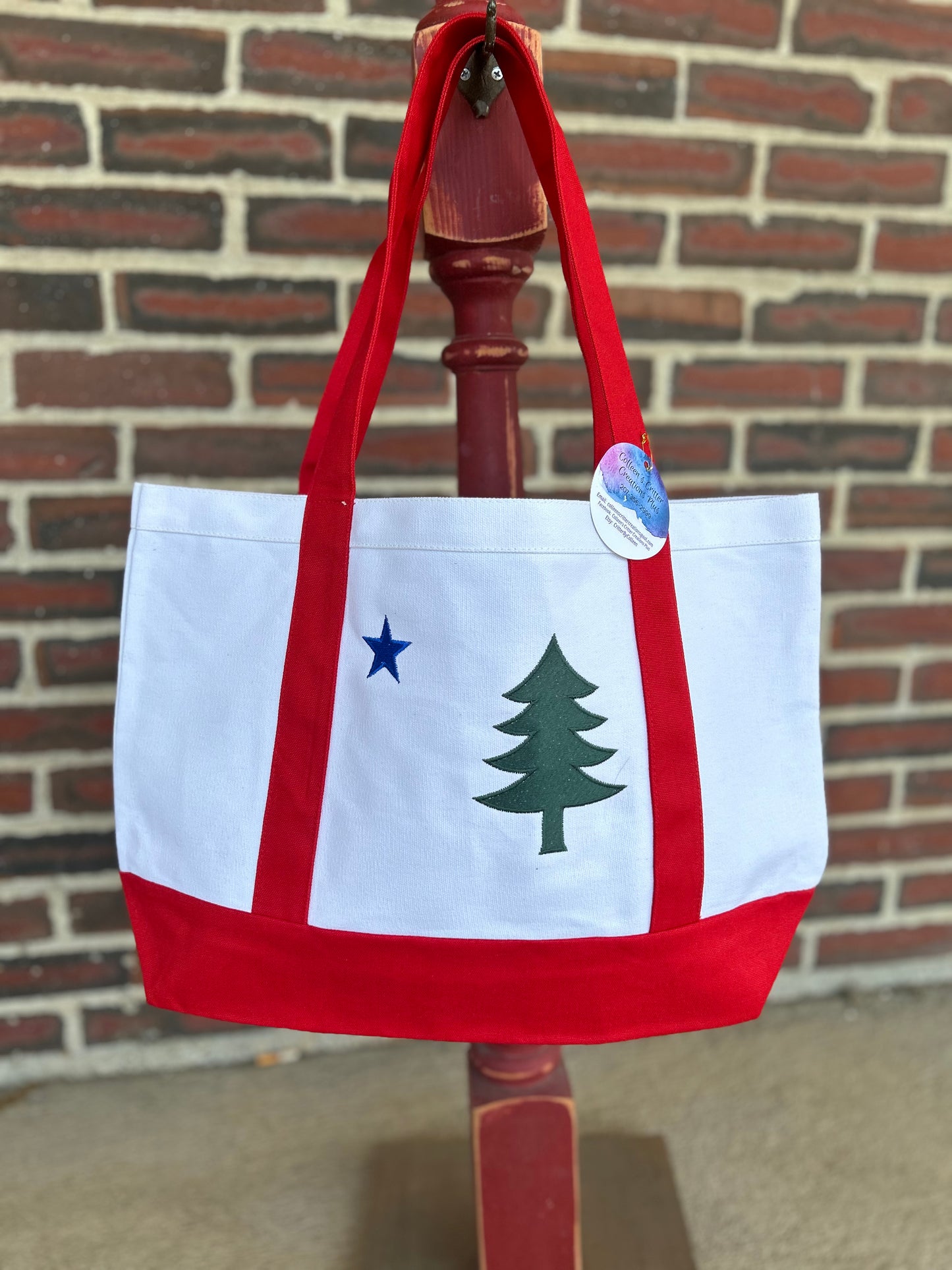 Embroidered Canvas 1901 Flag Bag