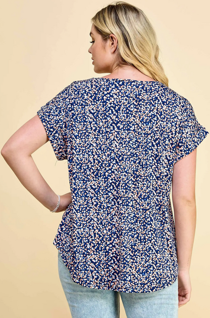 Short Sleeve Dolman Top (Curvy)